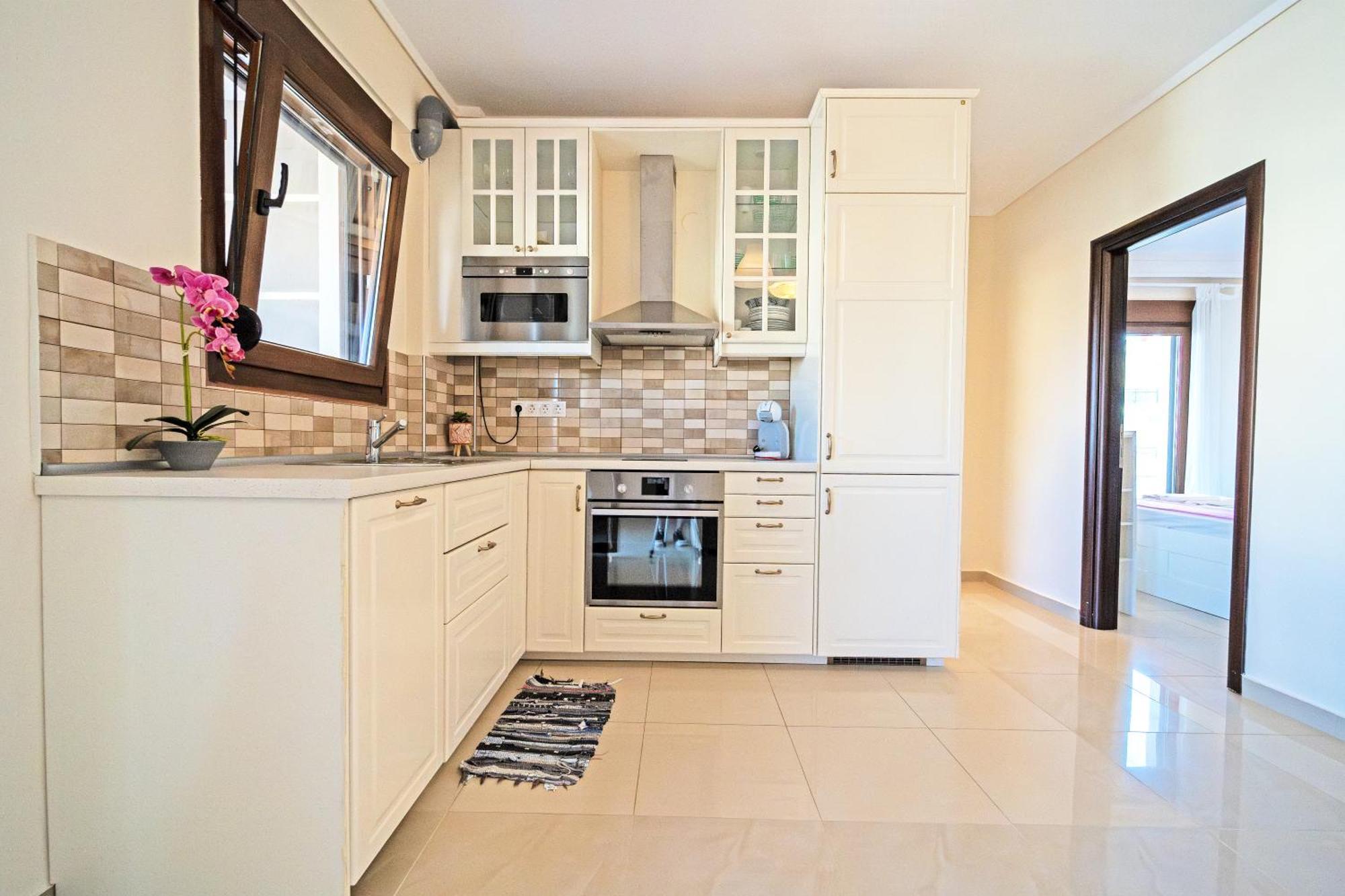 Peraía Luxury And Sunny Apartment 250 Mts From The Beach!! מראה חיצוני תמונה